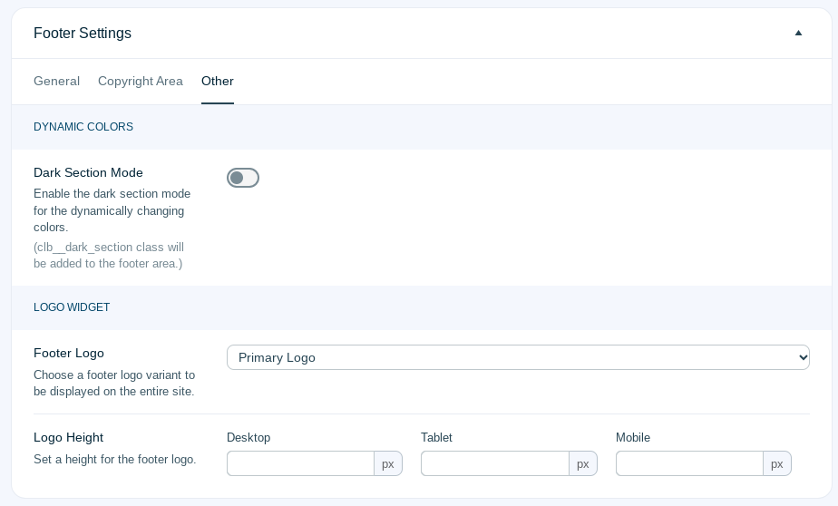 ohio wordpress footer otros