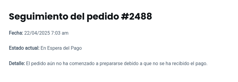 pagina seguimientod el pedido woocommerce