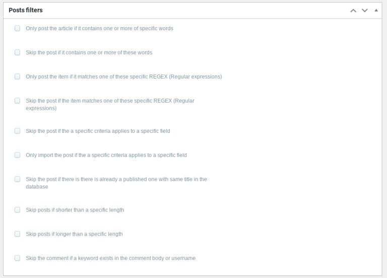 post filters wordpress automatic plugin