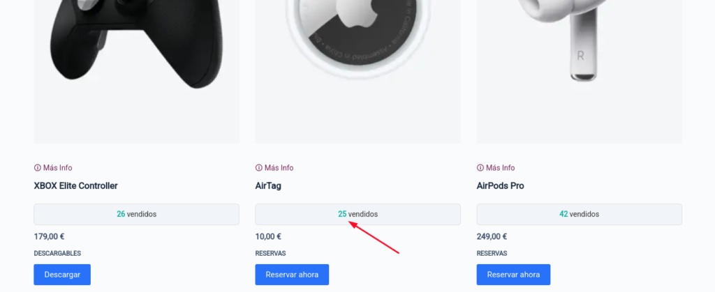 productos vendidos woocommerce