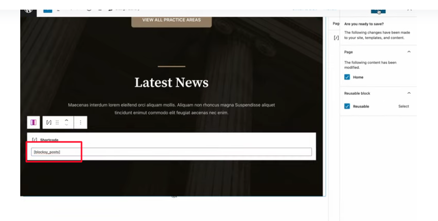 shortcode blocksy posts