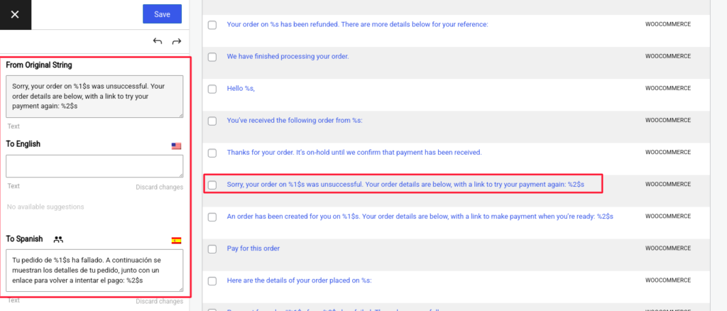 traducir woocomemrce emails translatepress