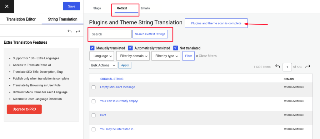 translatepress gettext