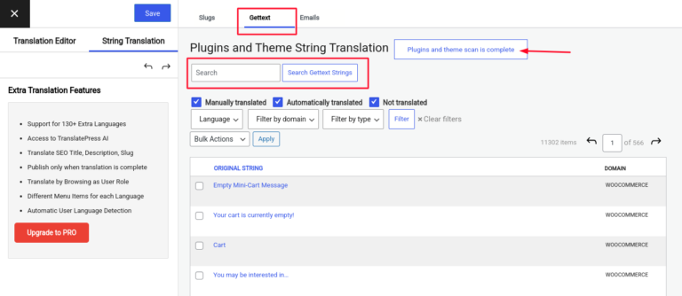 translatepress gettext