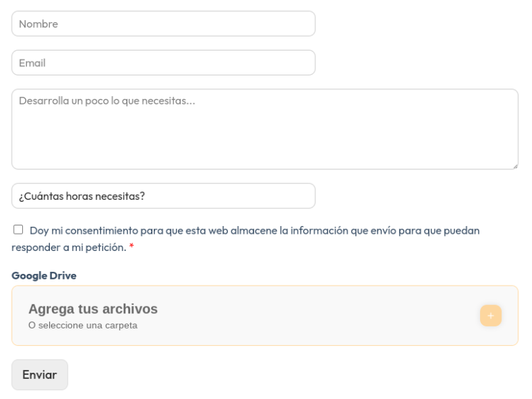wordpress use your drive integracion wpforms