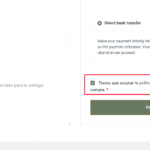 casilla politica de privacidad checkout woocommerce