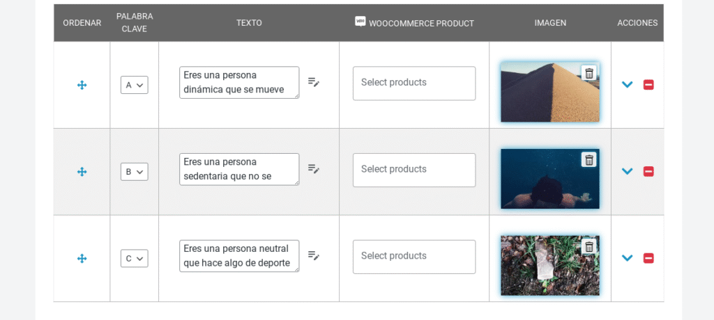 wordpress test de personalizad quiz maker